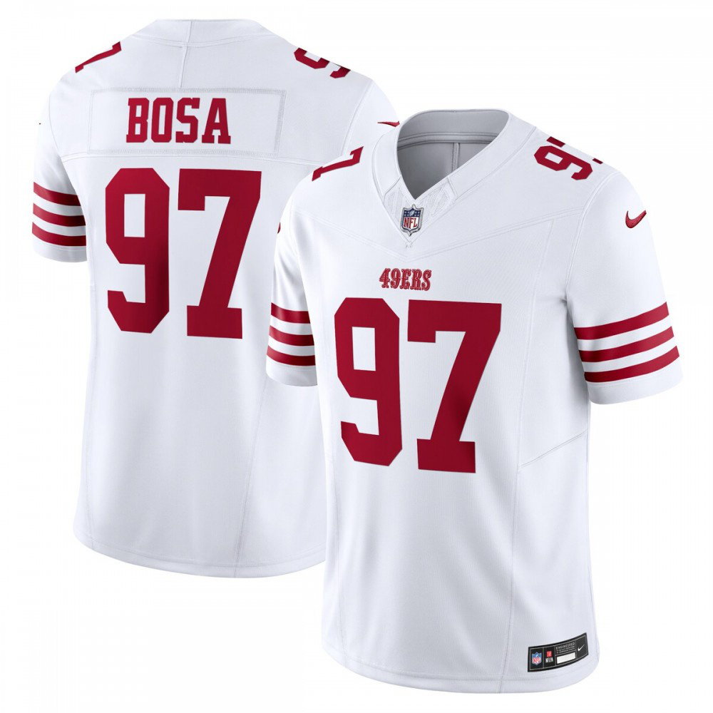 Nick Bosa San Francisco 49ers Nike Vapor F.U.S.E. Limited Jersey - White-GridironStore